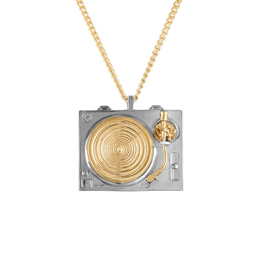 Lux Turntable Pendant With Necklace Chain (Black Rhodium Edition)