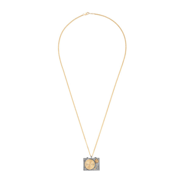 Lux Turntable Pendant With Necklace Chain (Black Rhodium Edition)