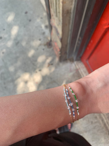 Harkimer diamond colored bracelet