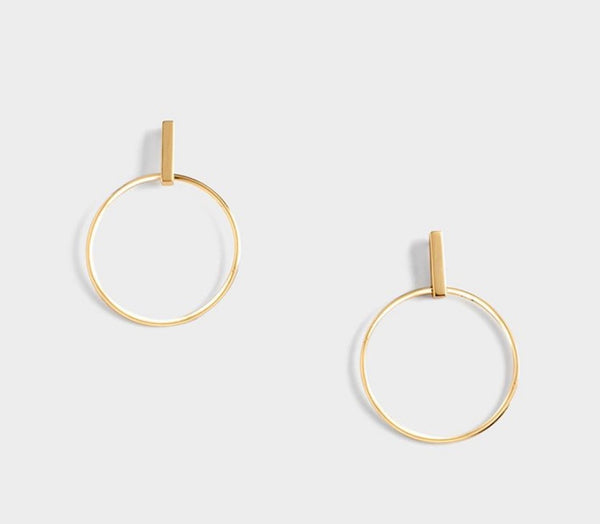 Circle Bar earrings