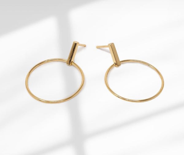 Circle Bar earrings