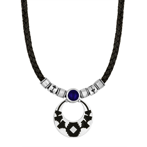 Dark Blue Hill Necklace