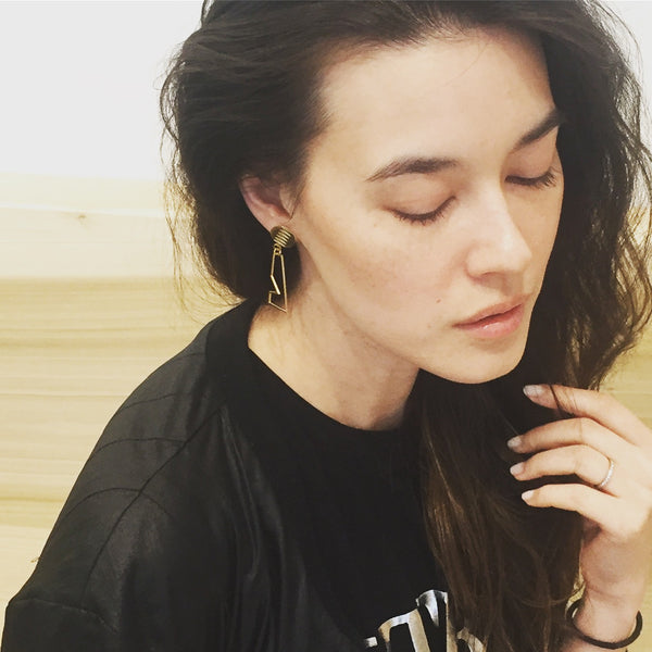 Zigzag Earrings Gold