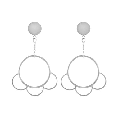Flower Earrings Silver