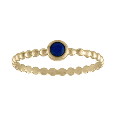 Dot Ring plus Lapis Gold