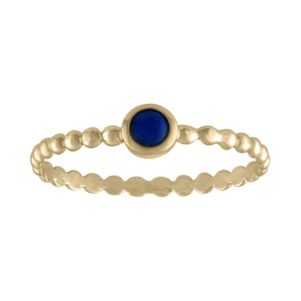 Dot Ring plus Lapis Gold