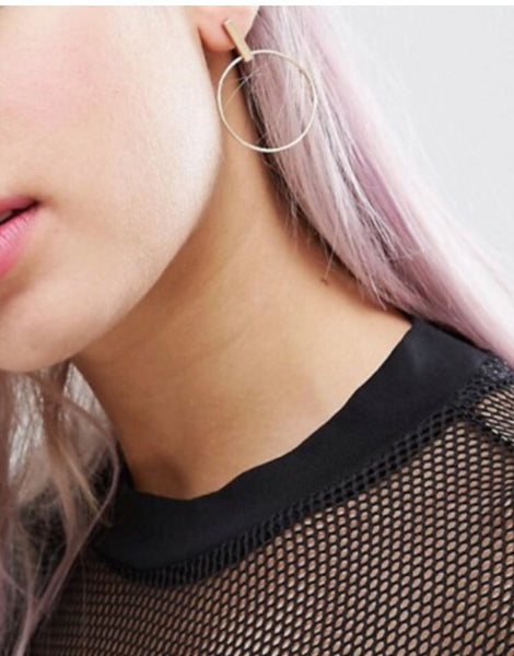 Circle Bar earrings